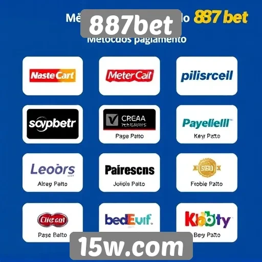 Métodos de pagamento disponíveis no 887bet